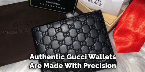 how to authenticate gucci wallet.